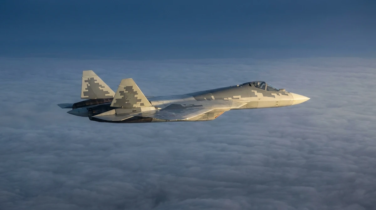 Illustration: Su-57 Felon fifth-generation stealth fighter in flight