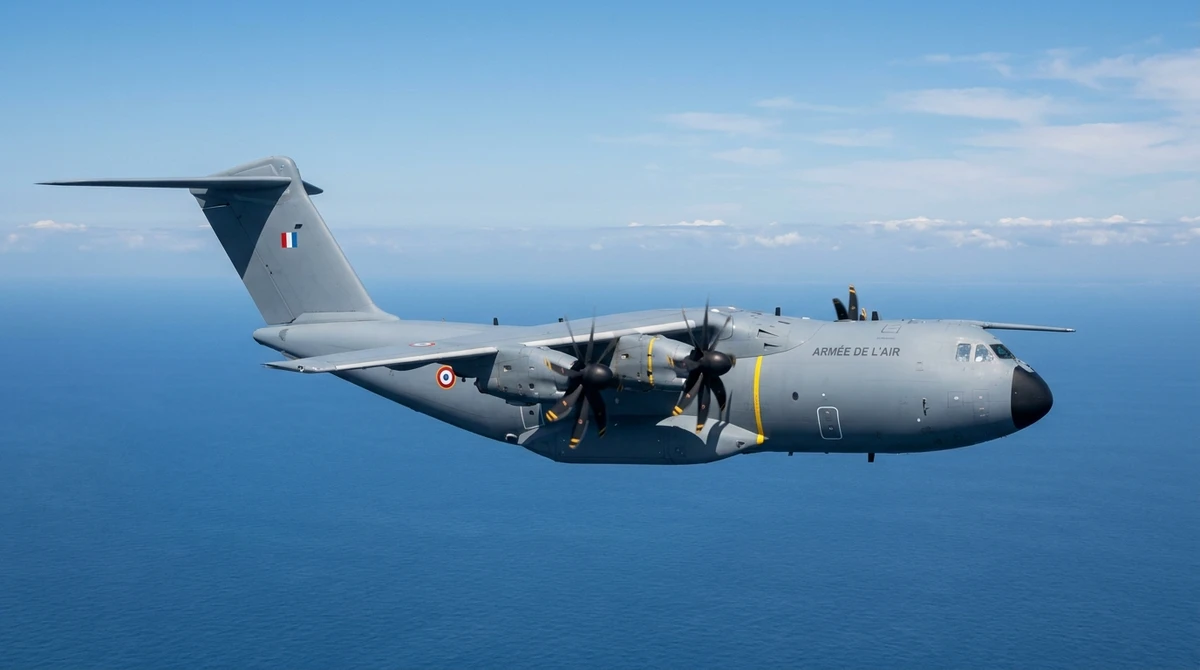 Illustration: French Air Force A400M Atlas transport aircraft in flight