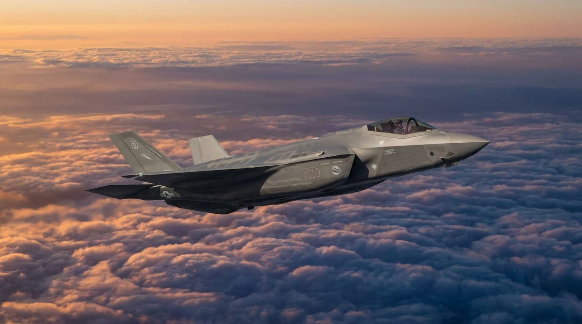 Illustration: F-35 Lightning II stealth fighter in flight